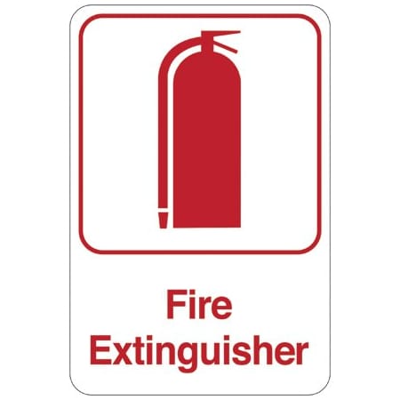 Bsc Preferred Fire Extinguisher 9 x 6'' Facility Sign SN401